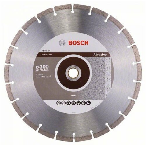 Bosch dijamantska rezna ploča standard for abrasive 2608602620, 300 x 20/25,40 x 2,8 x 10 mm Slike