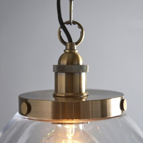  Endon 102926 - Luster na lancu HANSEN 1xE27/10W/230V mesing Slike