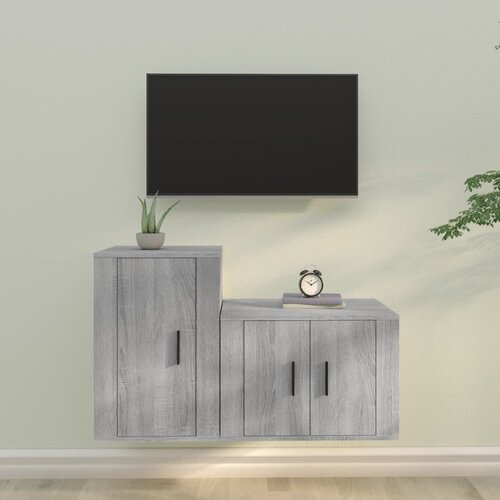 vidaXL 2-dijelni set TV ormarića boja hrasta sonome konstruirano drvo Cijene