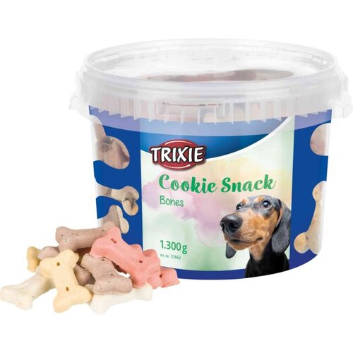 Trixie cookie Snack Bones – Pečeni keksi za pse u obliku kostiju, 1,3 kg Slike