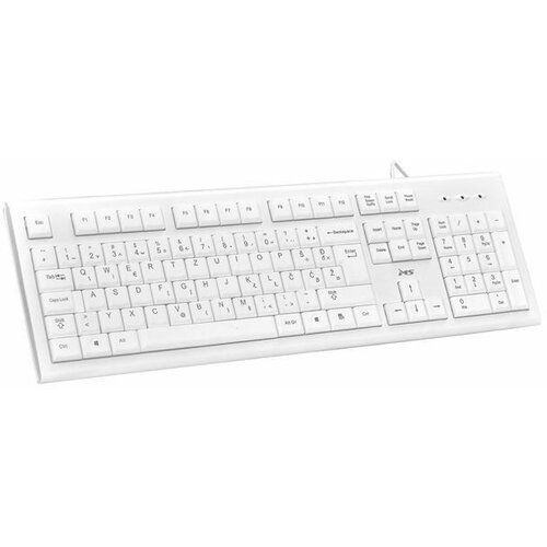 MS Industrial ALPHA USB žična bela tastatura Slike