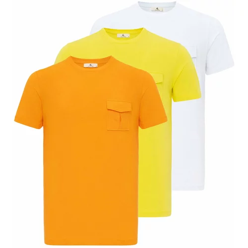 Daniel Hills Majica žuta / narančasta / bijela