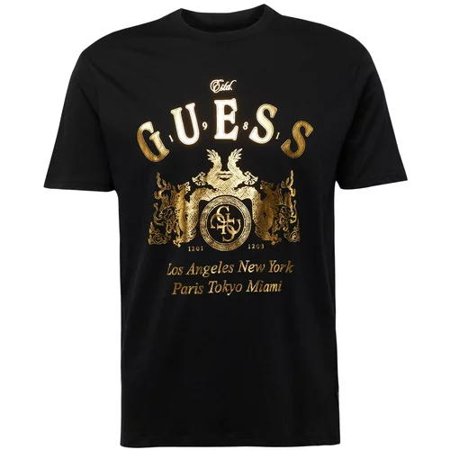Guess Majica zlata / črna