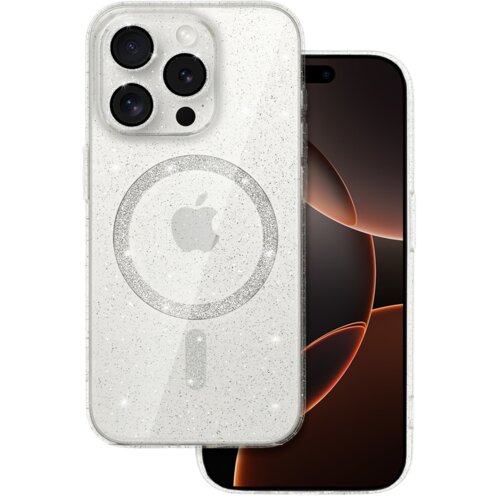 Onasi silikonski ovitek glitter magsafe za iphone 16 pro max - prozoren z bleščicami Cene
