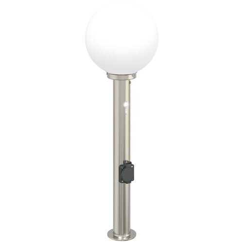 vidaXL Stebriček s senzorjem in vtičnico 80 cm nerjaveče jeklo IP44, (5000296991) Cene