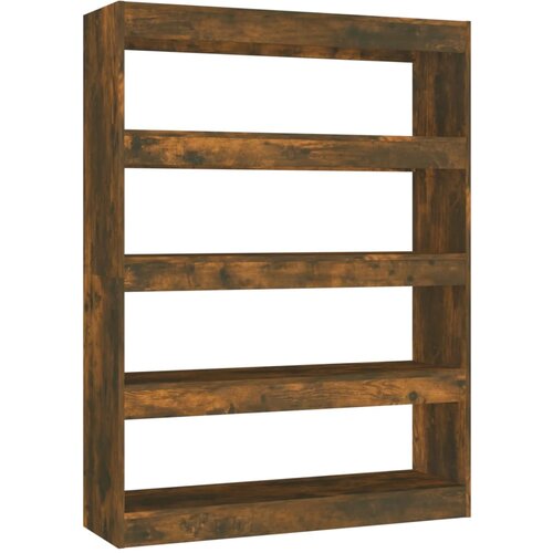 Maison Chic Knjižna omara - Knjižni regal dimljeni hrast 100x30x135 cm, (21723552) Slike