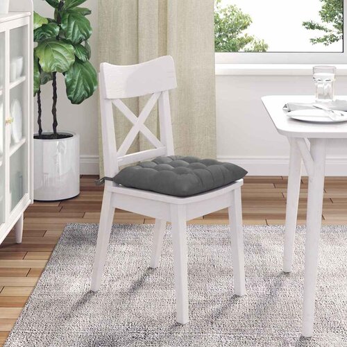  Jastučići za sjedenje 4 pcs Tamno siva 40 x 40 x 6 cm Slike