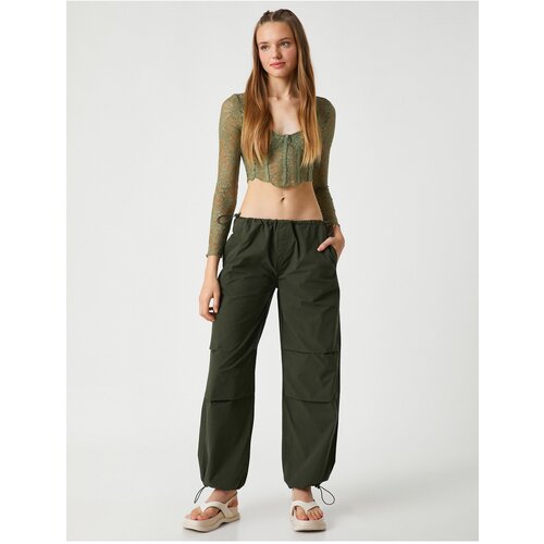 Koton Pants - Khaki - Carrot pants Slike