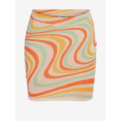 Noisy May Orange Ladies Patterned Skirt Alana - Ladies Cene