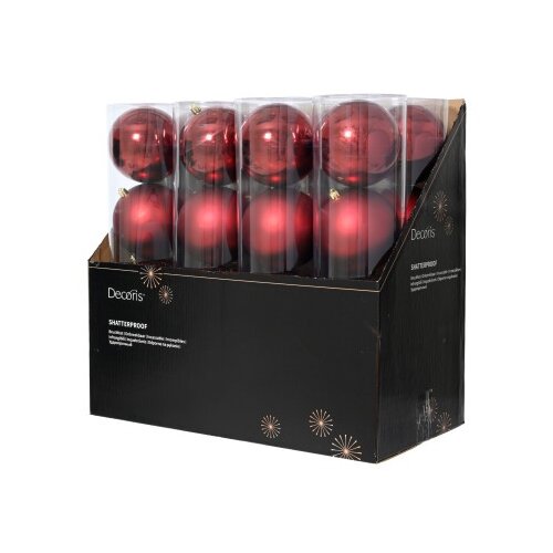 DEKOR DOM dekoracija - hanging bauble set mix 4pcs 14cm 021298 - oxblood - kmg ( 045592 ) Cene