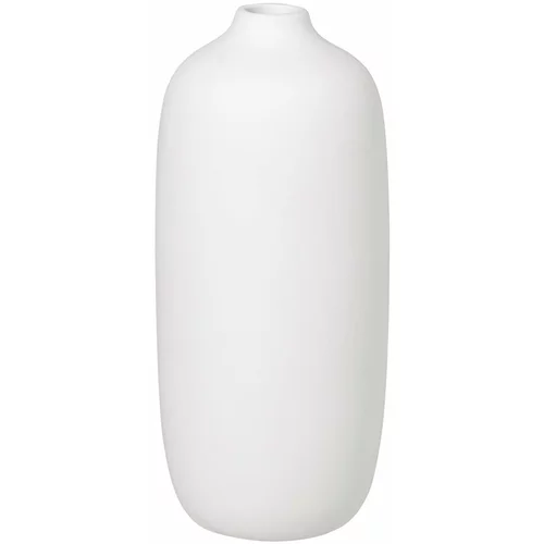Blomus Bijela keramička vaza Ceola, visina 18 cm