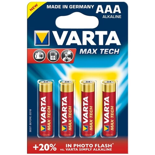 Varta Longlife Max Power alkalna baterija LR03 4/1 Slike