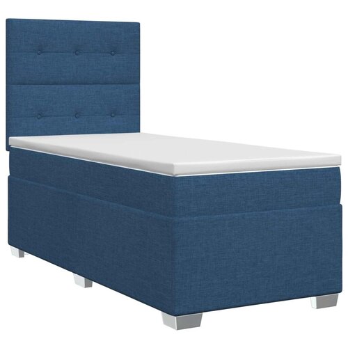  Boxspring krevet s madracem Plava 80 x 200 cm Tkanina - Plava 80 x 200 cm Pro&scaron;iveno gumbima Cijene