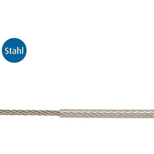 STABILIT Jeklena vrv na meter (Premer: 5 mm, Jeklo, 6 x 7 FC, PVC) Cene