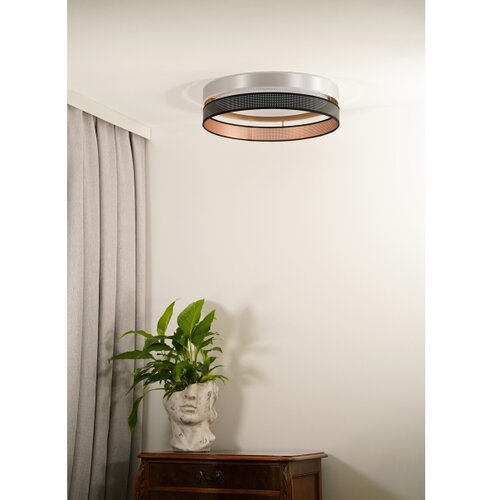  Duolla-LED plafonsko svetlo ROLLER DUO SH. LED/24W/230V prečnik 45 cm srebrna/crna Slike