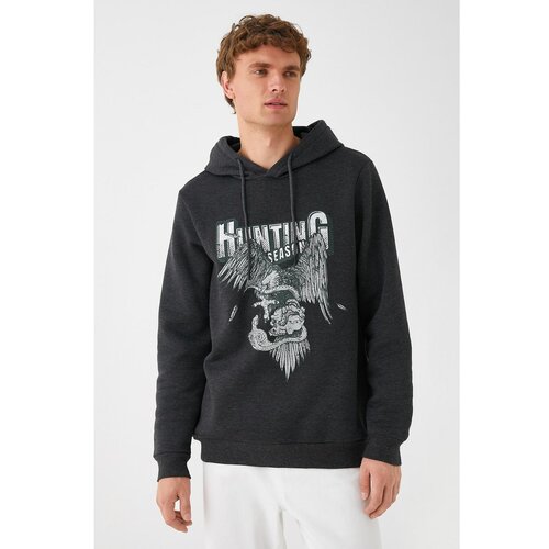 Koton Men's Anthracite Sweatshirt Slike