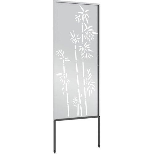  Privatnost u vrtu Cvjetni Srebrno 50 x 140 cm Pocinčani čelik Slike