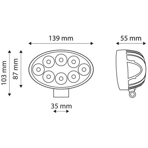  LED reflektor za automobil EPISTAR LED/24W/10-30V IP67 6000K Slike