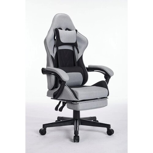 Eplaygame Gaming stolica HC-4095 BG platno sivo crna Cene