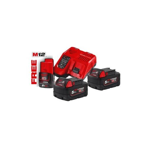 Milwaukee Set baterija 18V i punjača &ndash; M18NRG-502 Cene