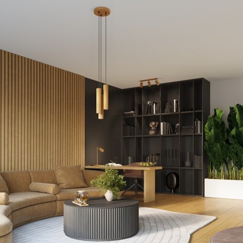  Brilagi - LED luster na sajli CRESTO 3xGU10/10W/230V zlatna Slike