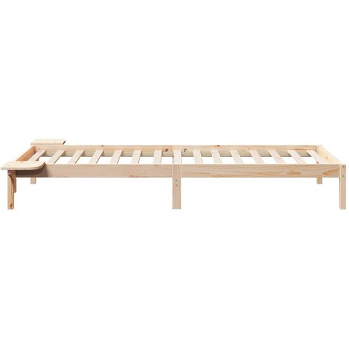  Krevetna konstrukcija s bočnim stolovima Prirodna 90 x 220 cm Slike