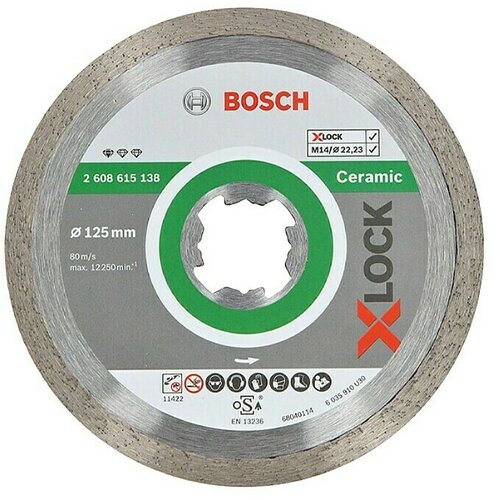 Bosch X-Lock Dijamantna rezna ploča Standard for Ceramic (Promjer rezne ploče: 125 mm, Prikladno za: Keramika) Cijene