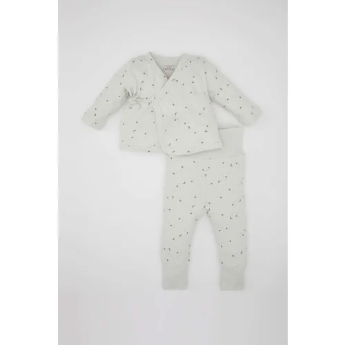 Defacto Baby Boy Star Patterned Waffle 2 Piece Set