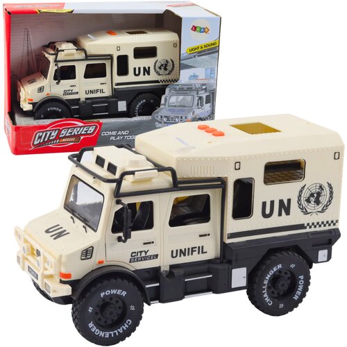  Off-Road Vehicle Police Gray Opening Door Sound Light Cene