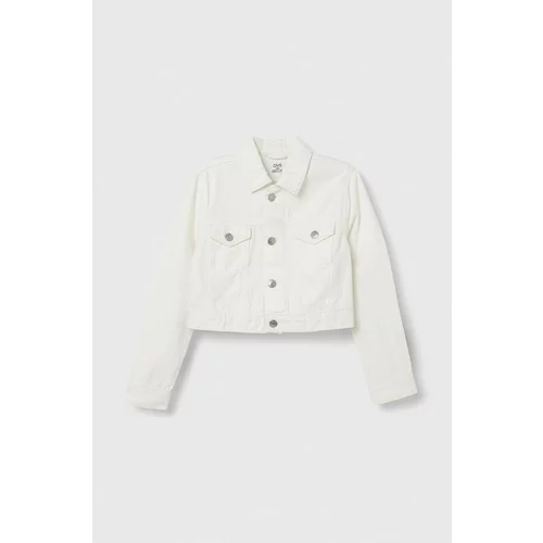 OVS Dječja traper jakna boja: bijela