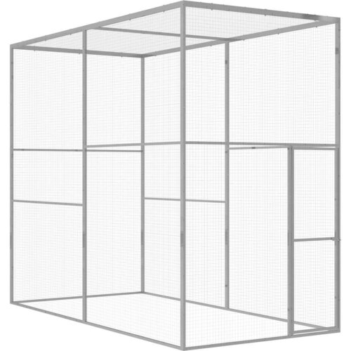  Kavez za mačke 3 x 1,5 x 2,5 m od pocinčanog čelika Cene