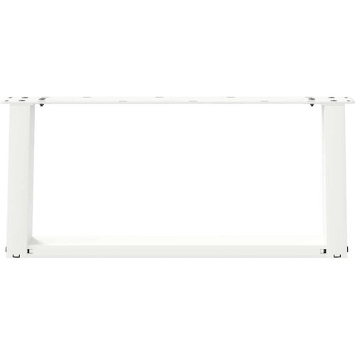  Noge za stolić U-oblika 2 kom bijele 60x(30-31) cm čelik Slike