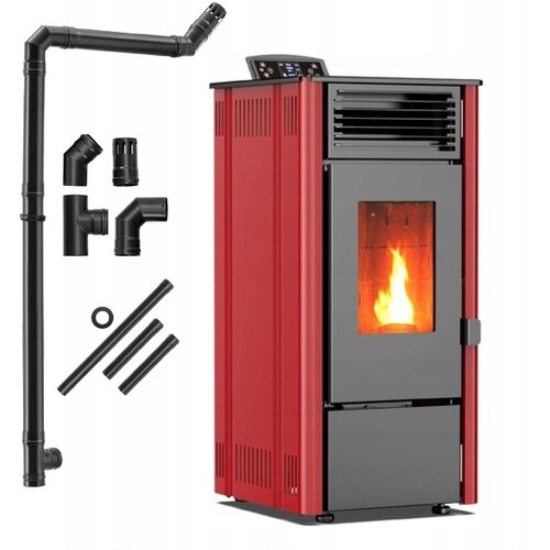 THUNDER Peč na pelete &ndash; Wi-Fi upravljanje, 16 kg rezervoar, avtomatsko ogrevanje &reg; SOPHIA-RED 8,1 kW, (5000098561) Cene