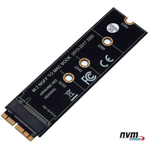 SSD Adapter, M.2 NVMe za MacBook Air i Pro, Crni Cene