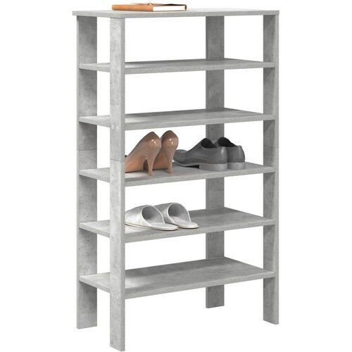 VidaXL Regal za čevlje betonsko siv 61x32x105 cm inženirski les Slike