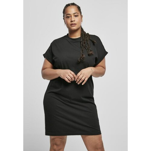 Urban Classics ladies organic cotton cut on sleeve tee dress black Slike