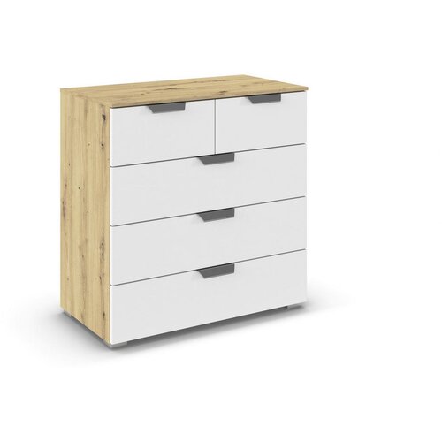 XORA KOMODA, bela, hrast artisan Slike