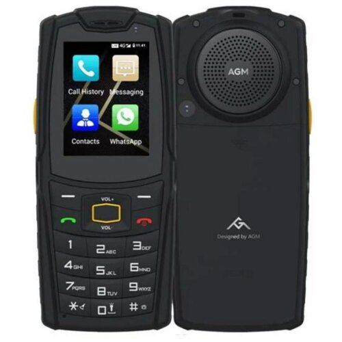 AGM Odporni telefon na tipke M7 1GB/8GB DS, 4G, ANDROID, IP68/IP69K/MIL-STD-810H, črn Slike