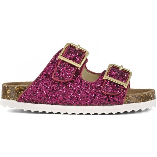 Colors of California Sandali &amp;amp; Odprti čevlji Glitter sandal 2 buckles Rožnata Slike