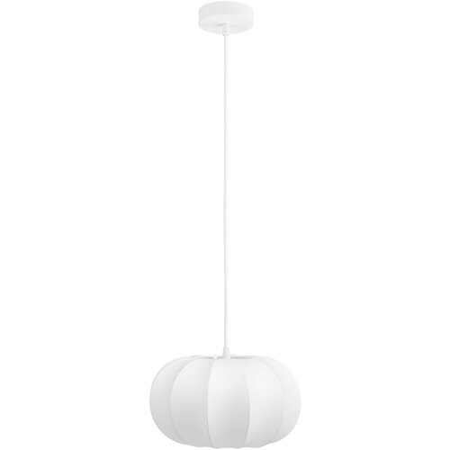 House Nordic Bijela viseća svjetiljka s tekstilnim sjenilom &amp;oslash; 28 cm Coventry &amp;ndash; Slike