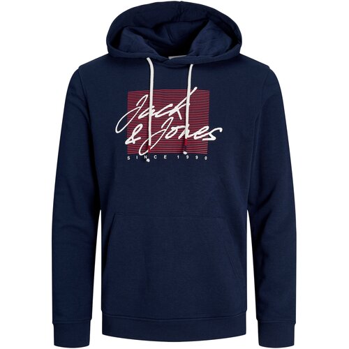 Jack &amp;amp; Jones Sweater majica &amp;#039;ZURI&amp;#039; mornarsko plava / crvena / prljavo bijela Slike