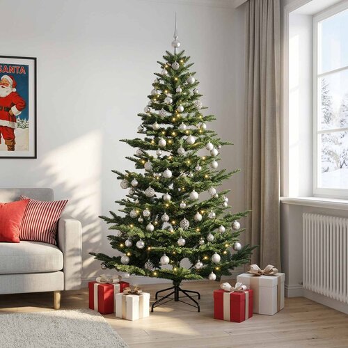  Umjetno božićno drvce s kuglicom 240 cm 300 LED lampica Slike