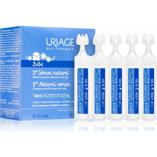 Uriage Bébé 1st Natural Serum serum za pomiritev oči in nosne sluznice 15x5 ml