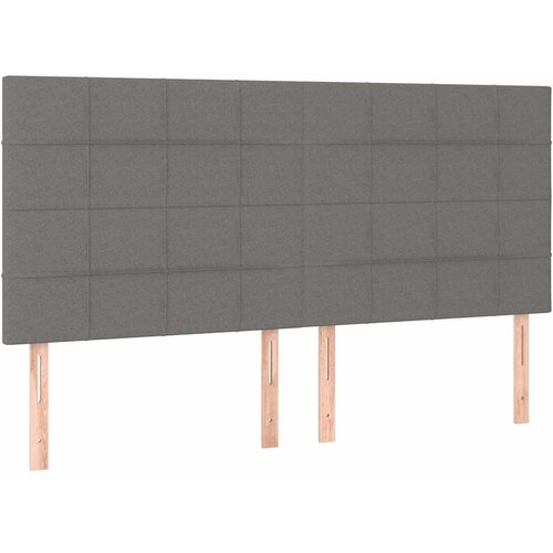  Okvir kreveta s oprugama i madrac svjetlosivi 160x200cm tkanina Slike