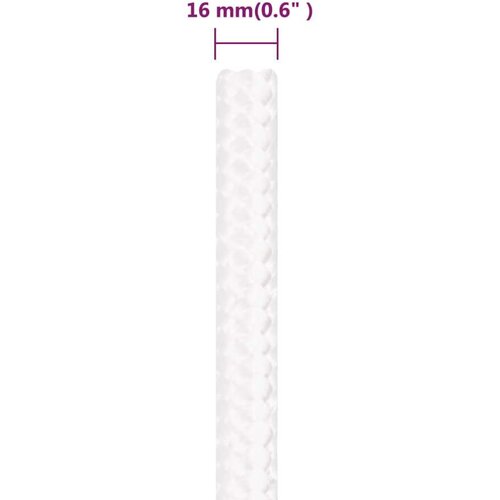 VidaXL Brodski konop svjetlobijeli 16 mm 50 m od polipropilena Slike