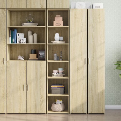  Visoka komoda boja hrasta sonome 40x41x185 cm konstruirano drvo Cene