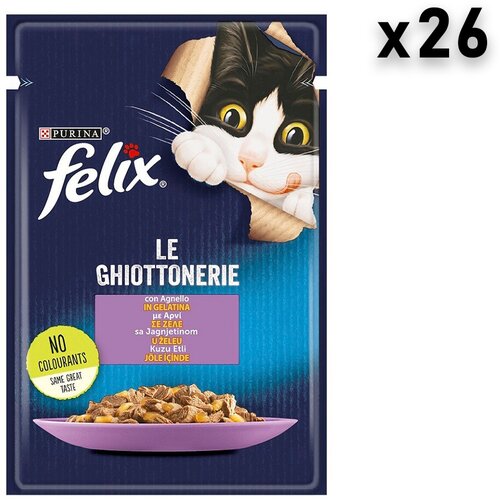 Felix sos za mačke, jagnjetina, 26x85g Slike