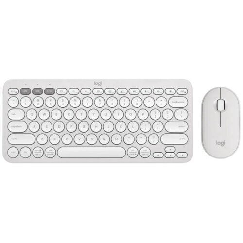 Logitech Pebble2 Wireless Combo US tastatura + miš bela Slike