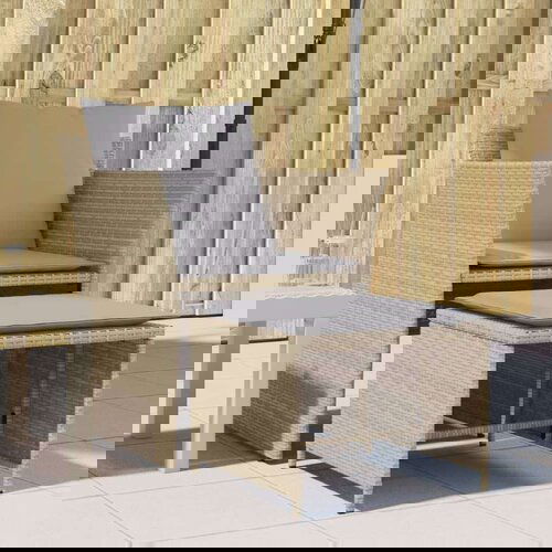  Vrtna stolica s osloncem za noge bež od poliratana Cijene