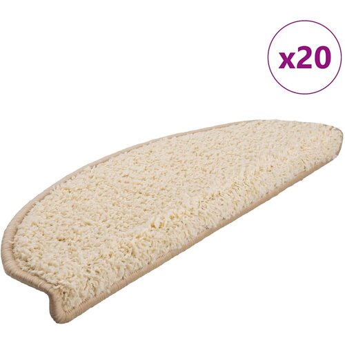  Prostirke za stepenice 20 kom 65x21x4 cm krem poluokrugle velike Cene